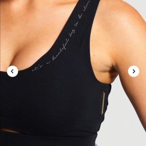 Whitney Simmons x Gymshark Black Sports Bra (S)